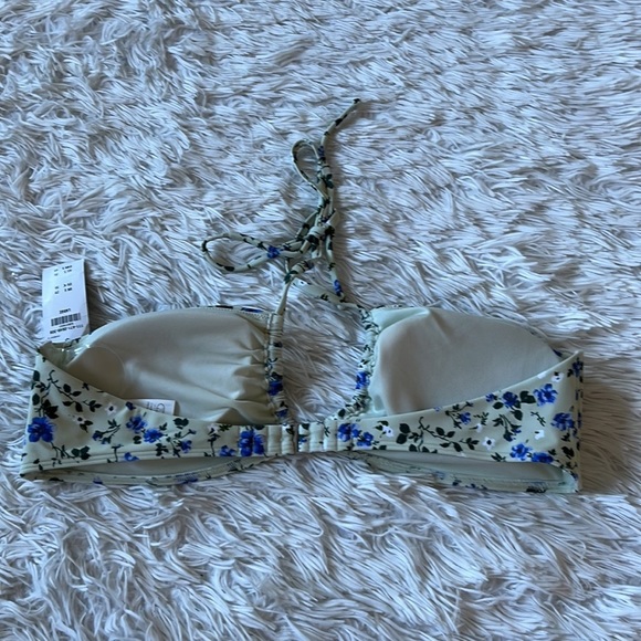 New Abercrombie & Fitch Women’s floral print bandeau bikini top size Large - Picture 9 of 11